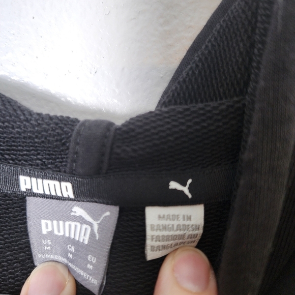 Puma Black Hoodie Jacket - Picture 8 of 8
